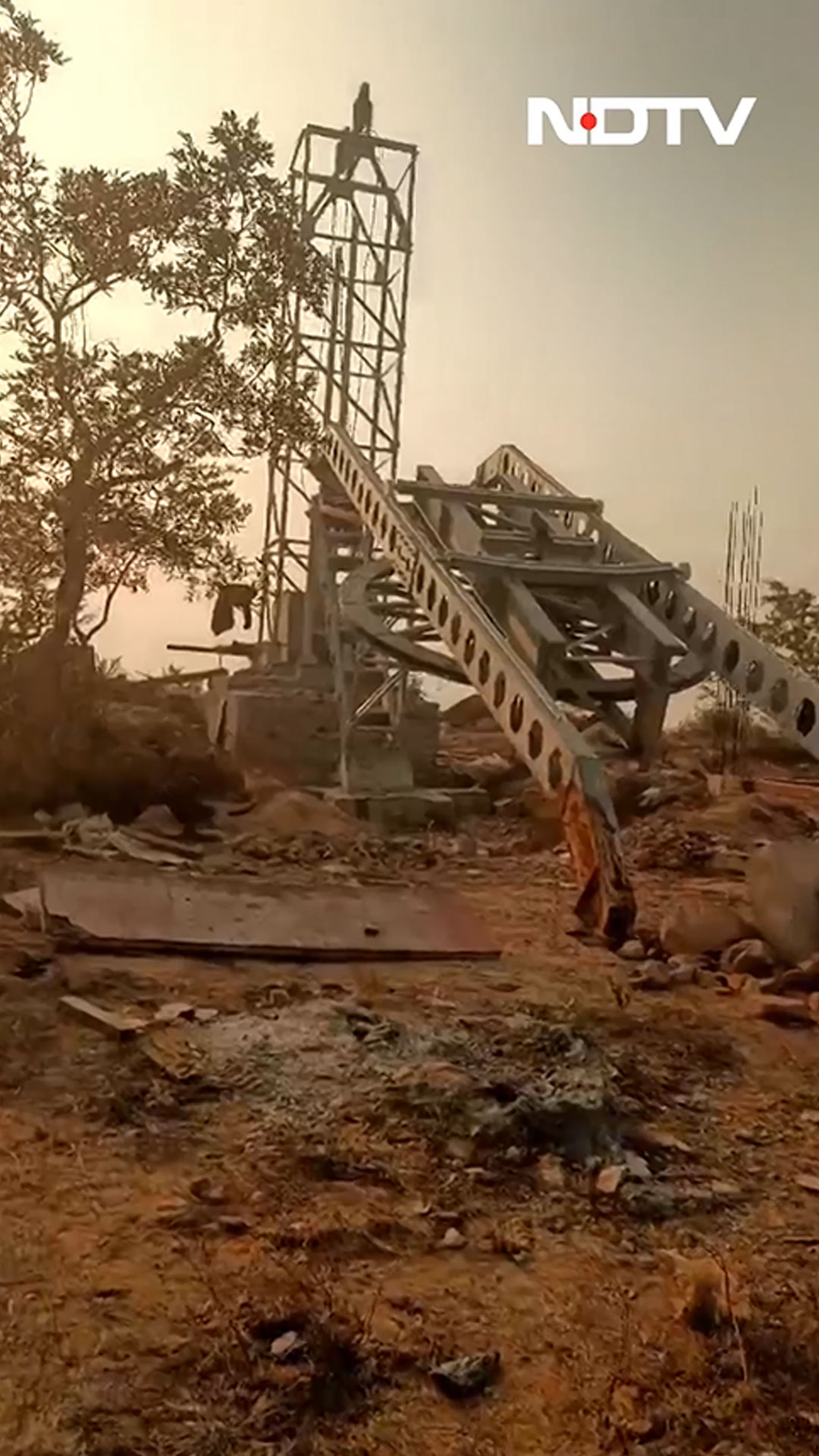 Newly Built Ropeway Collapses During Trial In Bihar