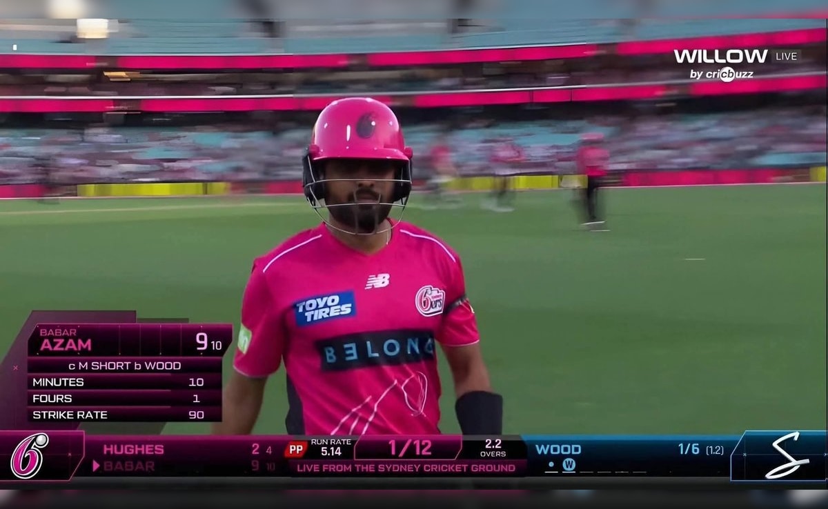 Pakistans Babar Azam Flops Again In Big Bash League 2025-26, Gets Heavily Trolled