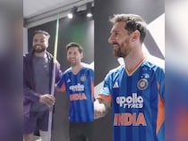 Lionel Messi Dons Indian Cricket Team Jersey While Posing With Kuldeep Yadav In Viral Photoshoot