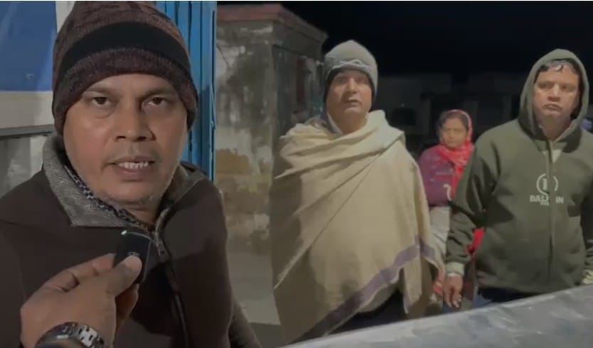 अपनी आपबीती बताते परिजन.