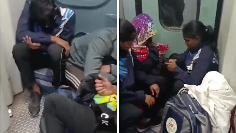 Video: 18 Odisha Wrestlers Sit Near Train Toilet Due To Unconfirmed Tickets
