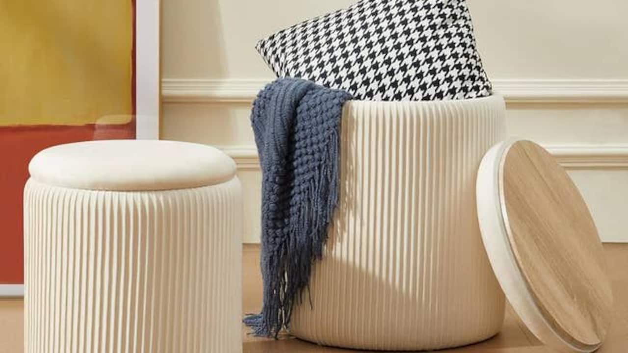 Storage Ideas For Small Flat: Ottomans For Seating, Hiding Clutter