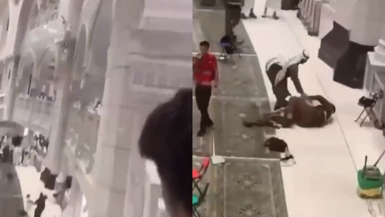 On Camera, Man Attempts Suicide From Mecca's Grand Mosque. How He Was Saved