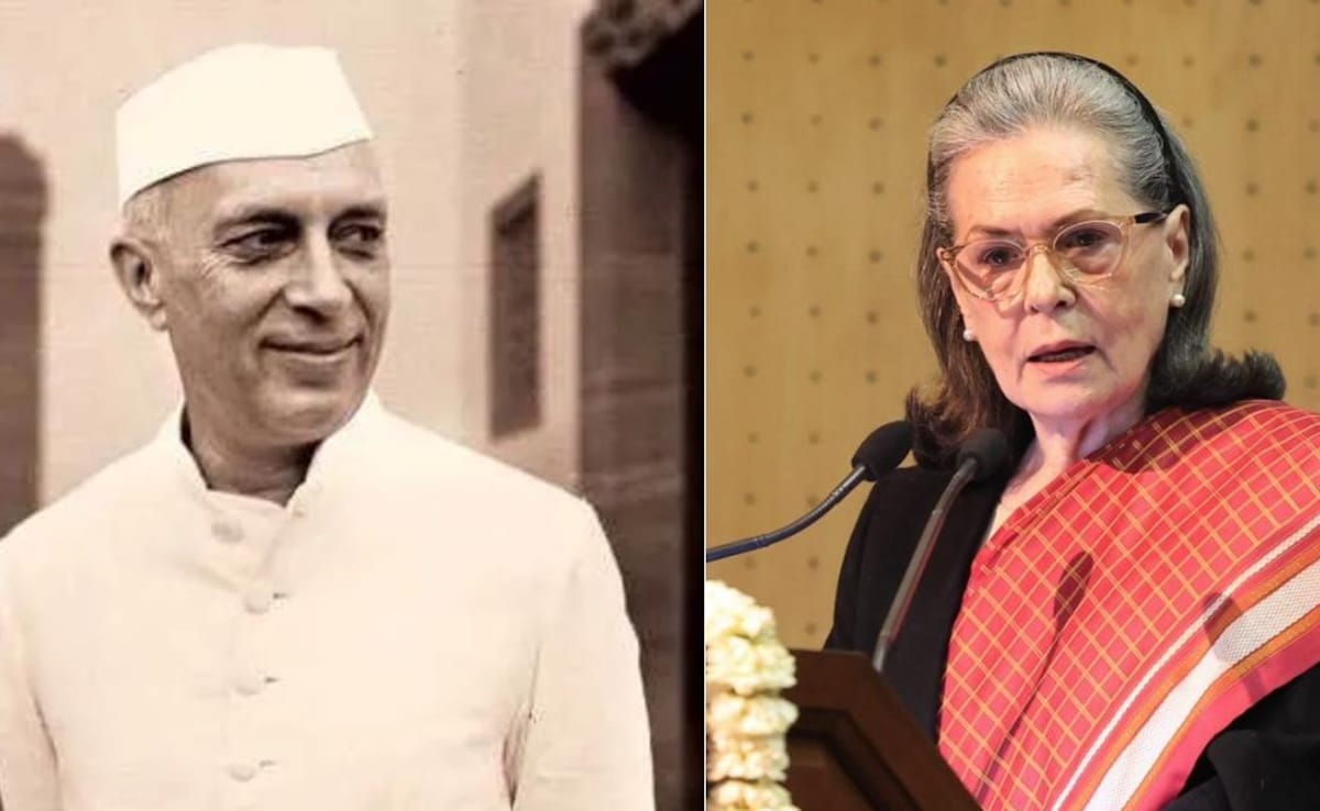 Sonia Gandhi's "Project Vilify Nehru" Charge; Use His Surname, BJP Hits Back
