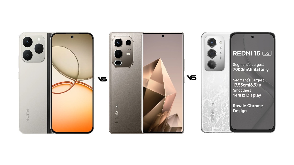 Realme Narzo 90 5G vs Redmi 15 5G vs Infinix Note 50s 5G+: आपके लिए कौन सा मोबाइल है बेस्ट?