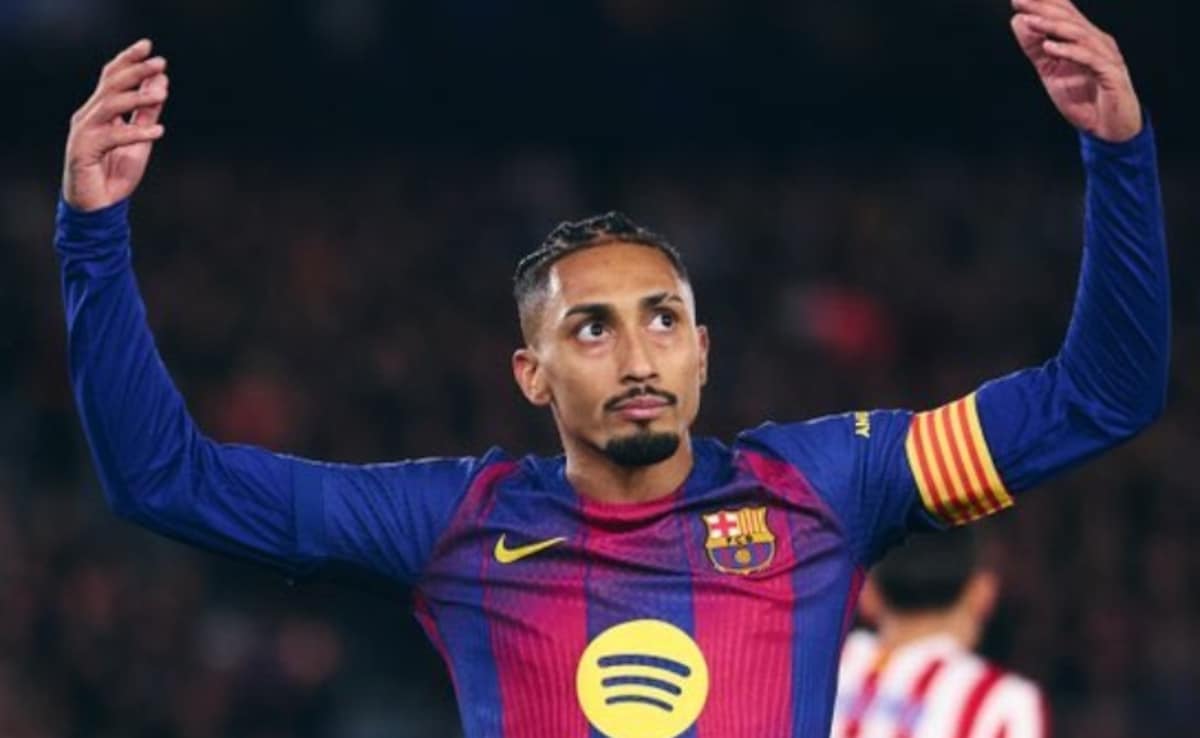 Injured Barcelona Star Raphinha To Miss Champions League Quarter-Finals