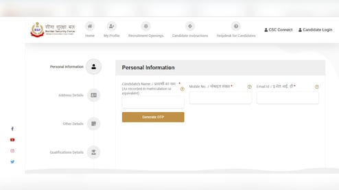 BSF Opens 549 Constable General Duty Vacancies For 2025-26