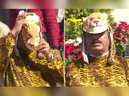 महाराष्ट्र विधानसभा में तेंदुआ बनकर क्यों आए विधायक जी? देखिए VIDEO