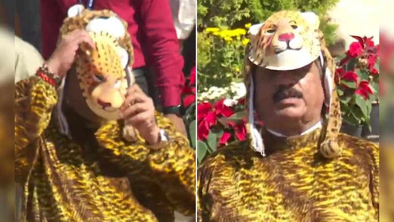 महाराष्ट्र विधानसभा में तेंदुआ बनकर क्यों आए विधायक जी? देखिए VIDEO