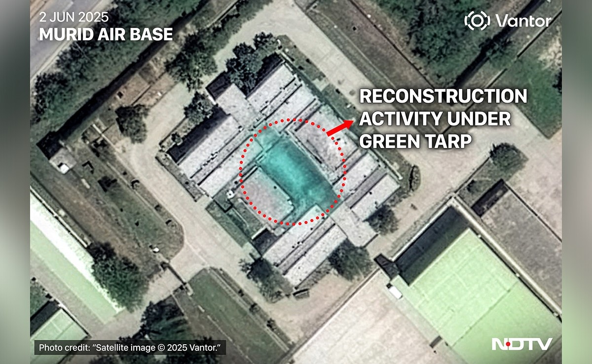 Evidence first emerged of reconstruction activity in satellite images from June. High-res image here Evidence first emerged of reconstruction activity in satellite images from June. High-res image here
