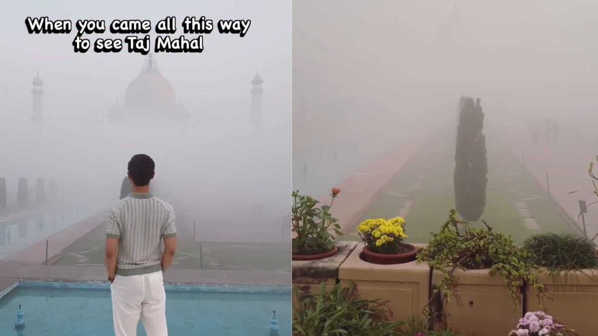 Watch: UK Vlogger Travels All The Way To See Taj Mahal, Only To Find A 'Hazy' View