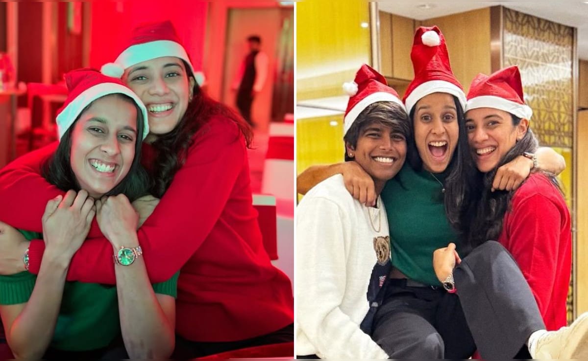 PICS: क्रिसमस पर जेमिमा के साथ दिखी स्मृति की गजब की बॉन्डिंग, अरुंधति भी मस्ती करती आईं नजर