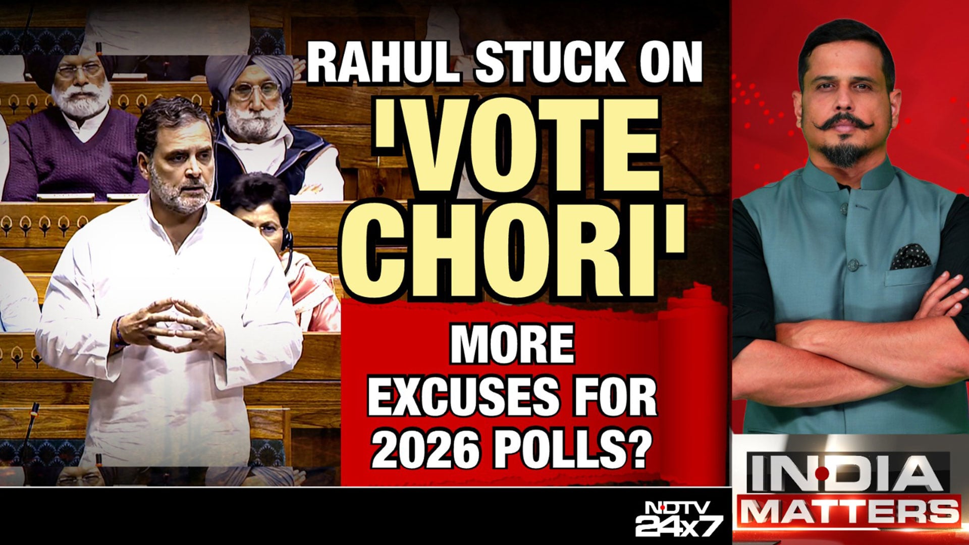 Stuck On Repeat? Rahul Gandhi Pushes 'Vote Chori' Claim Again