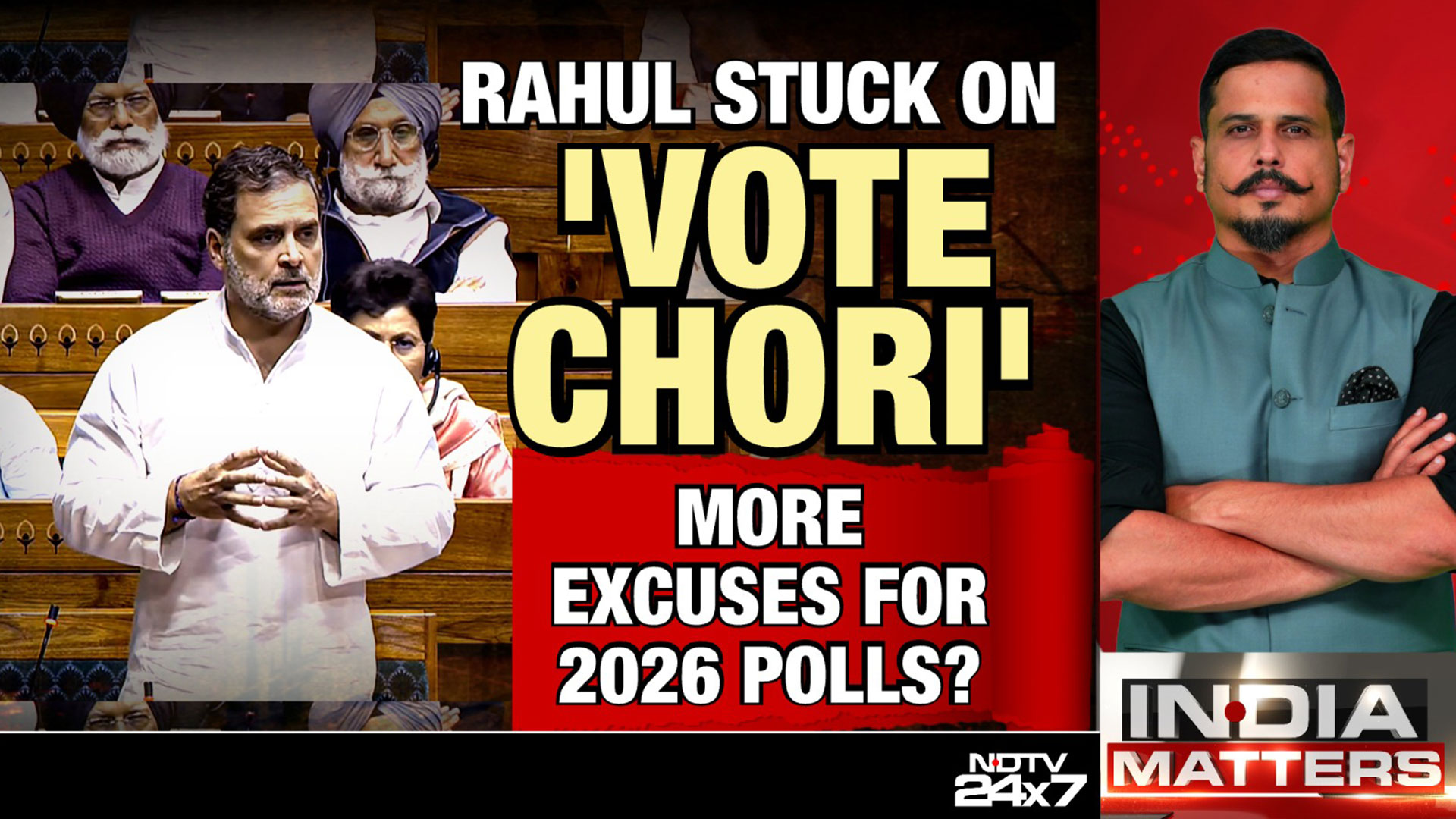 Stuck On Repeat? Rahul Gandhi Pushes 'Vote Chori' Claim Again