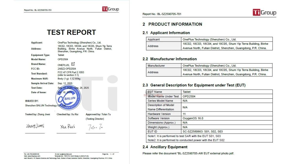 OnePlus Pad Go 2 નજીકના ભવિષ્યમાં યુનાઇટેડ સ્ટેટ્સમાં લોન્ચ કરાશે.