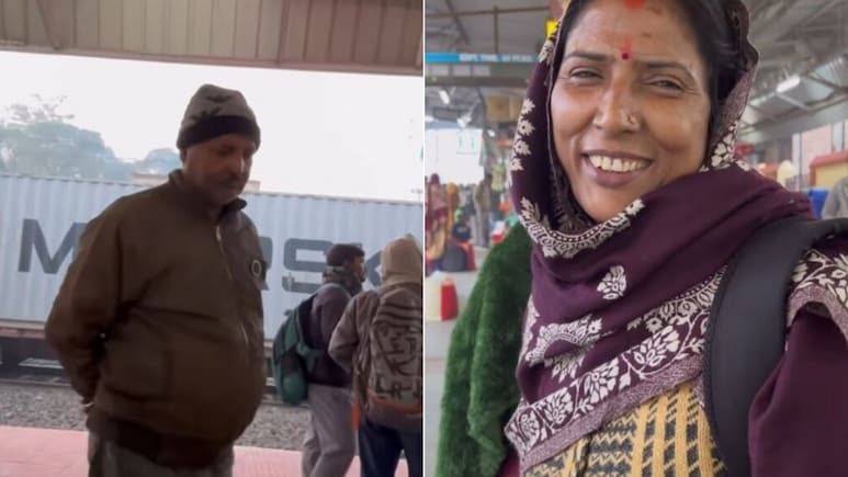 मां ट्रेन में बैठने जा रही, पापा स्टेशन पर उदास चुपचाप खड़े रहे, इमोशनल Video ने हर किसी को रुला दिया