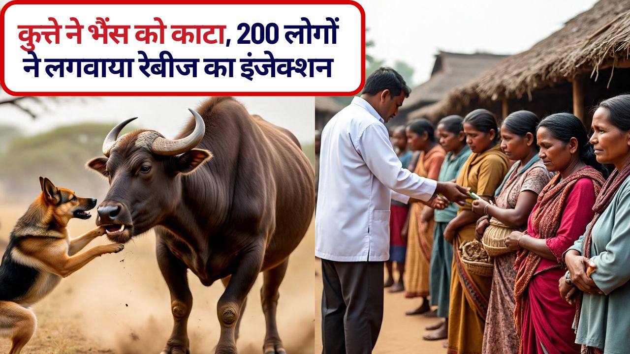 अजीब बात है! कुत्ते ने भैंस को काटा, गांव के 200 लोगों ने क्&zwj;यों लगवाया रेबीज का इंजेक्शन, क्&zwj;या वाकई उन्&zwj;हें खतरा था!
