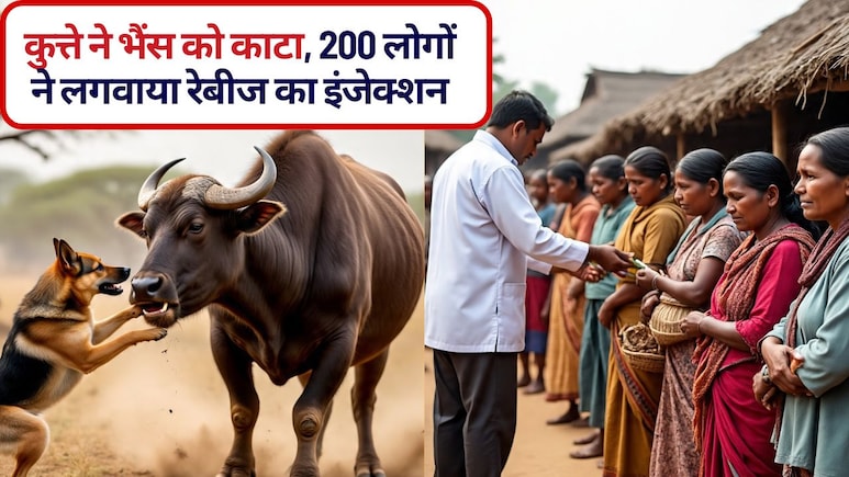अजीब बात है! कुत्ते ने भैंस को काटा, गांव के 200 लोगों ने क्&zwj;यों लगवाया रेबीज का इंजेक्शन, क्&zwj;या वाकई उन्&zwj;हें खतरा था!