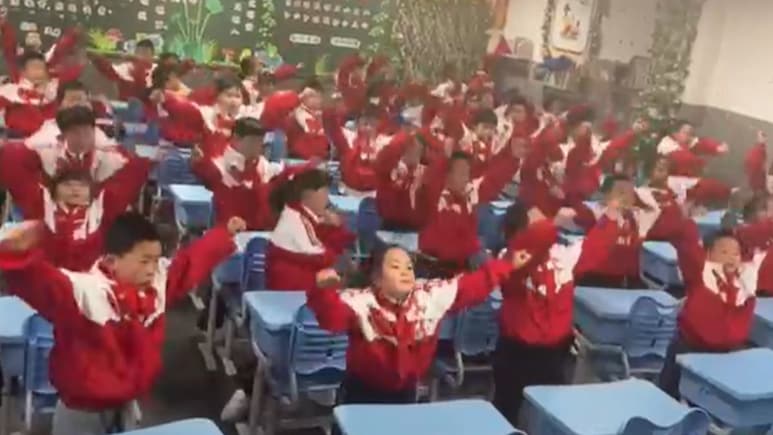 China's Schools Switch To Techno Tracks For Morning Exercises, Videos Go Viral