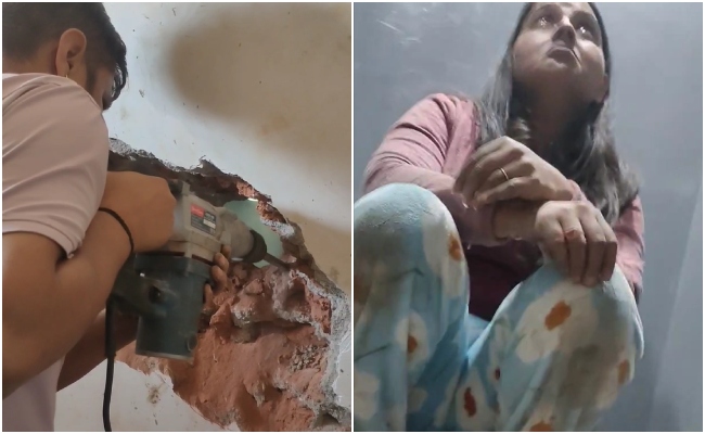 ग्राउंड फ्लोर पर जाना था, बटन दबाते ही छत से टकराई लिफ्ट, 2 घंटे बाद महिला को दीवार तोड़कर निकाला