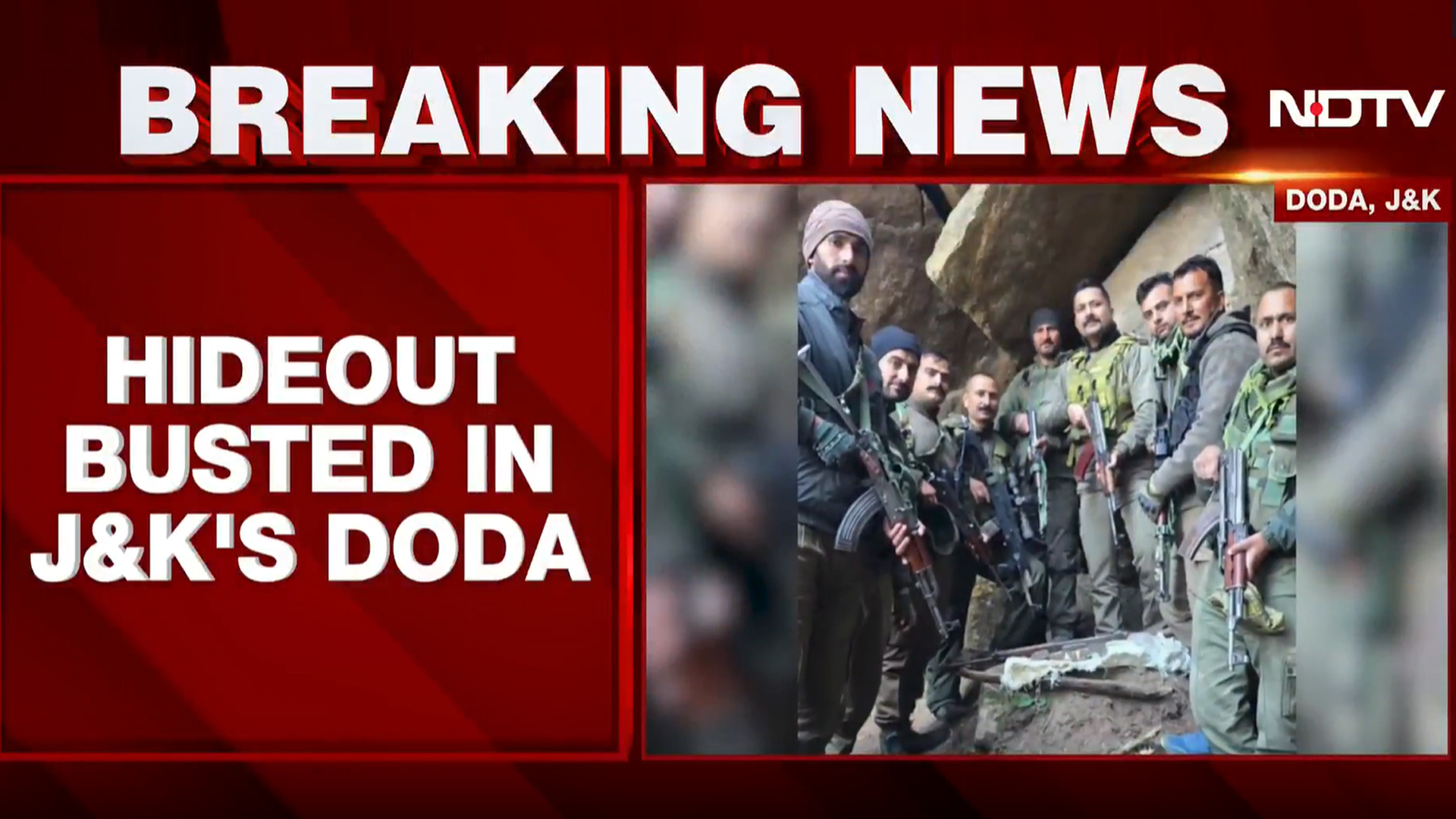 Hideout Busted In Doda As Police Recover Weapons, Ammunition