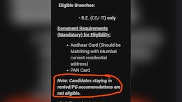 Mumbai Company's Job Ad Bars Candidates Living In PGs Or Rented Flats, Triggers Backlash