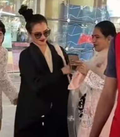 Rekha Pushes Fan At Airport, Refuses To Take Photo With Her. "Jaya Bachchan 2.0," Says Internet