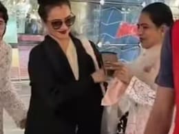 Rekha Pushes Fan At Airport, Refuses To Take Photo With Her. "Jaya Bachchan 2.0," Says Internet