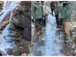 उत्तराखंड में कड़ाके की ठंड, गंगोत्री धाम में जम गए नदी- झरने, घरों में पीने का पानी तक नहीं आ रहा