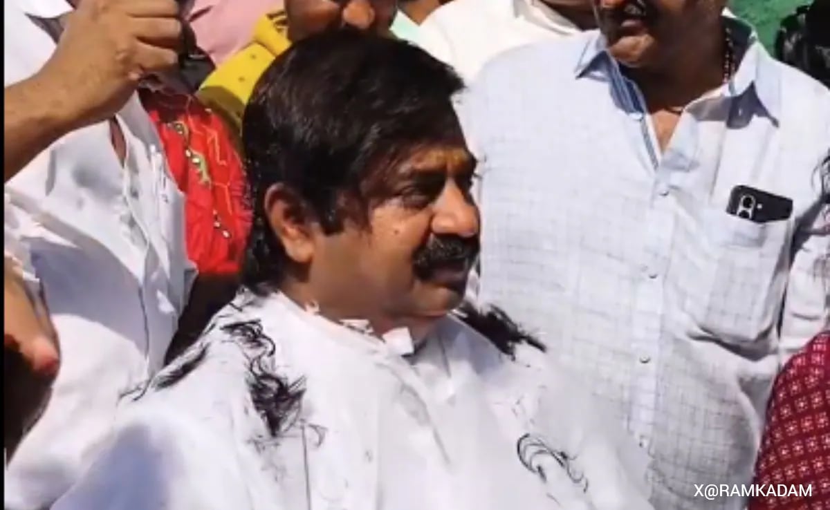 Watch: BJP MLA Gets Haircut After 4 Years As Constituency Finally Gets Water