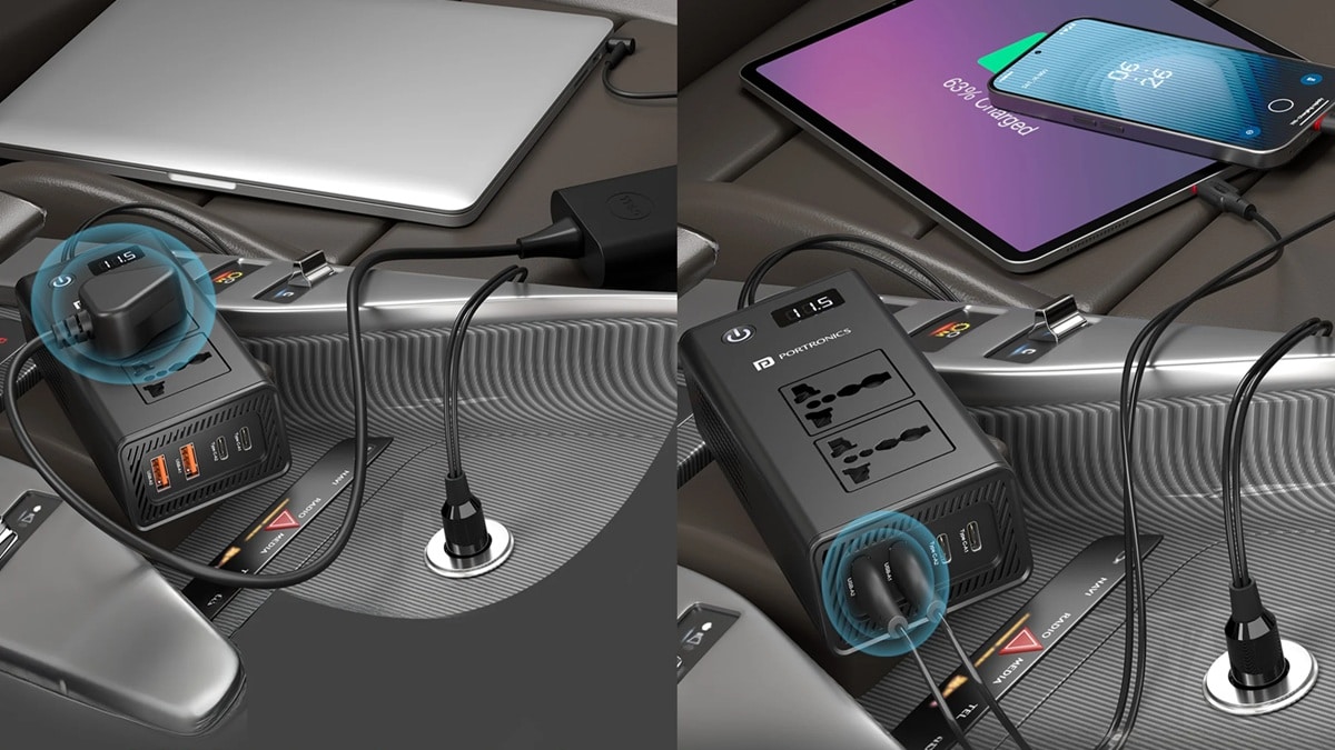 Portronics का ये डिवाइस, कार में ही चार्ज करेगा लैपटॉप, कैमरा और छोटे एप्लायंसेज