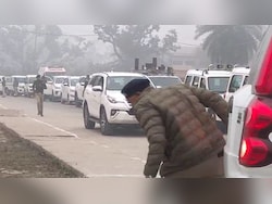 Video: SUV In Nitish Kumar's Convoy Hits Senior Cop From Behind