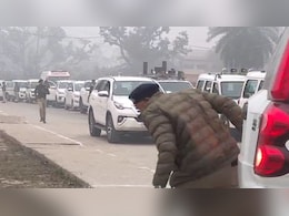 Video: SUV In Nitish Kumar's Convoy Hits Senior Cop From Behind