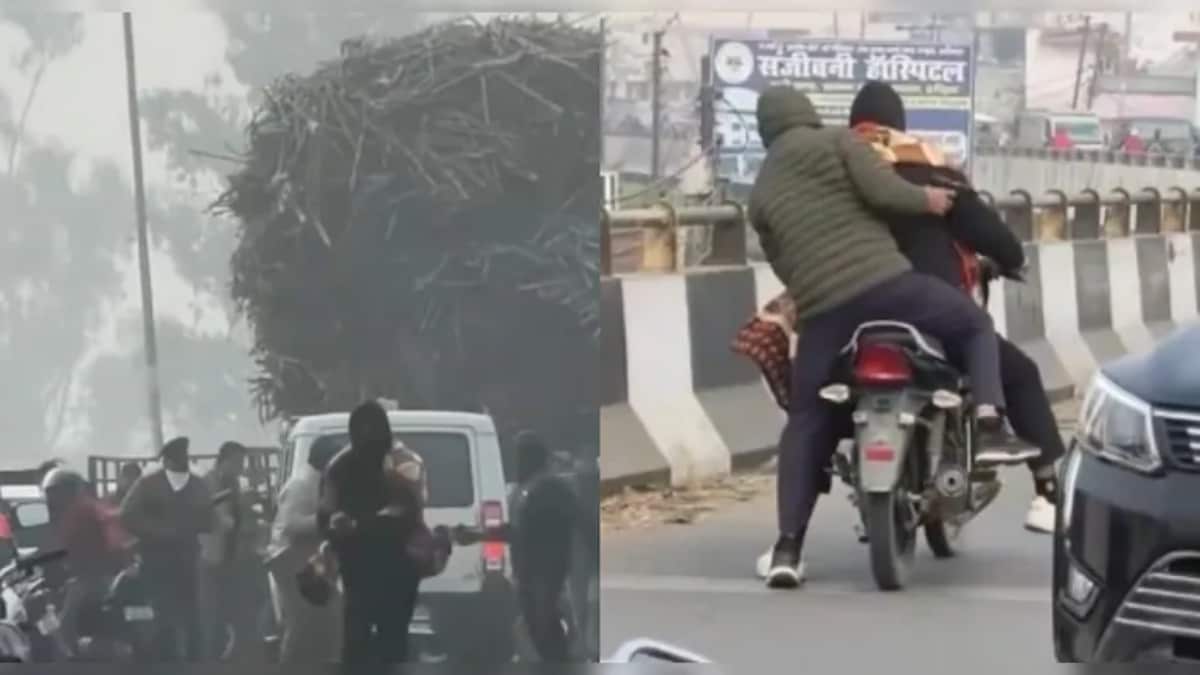 माफिया विनय त्यागी पर हुए हमले का दौरान का दृश्य