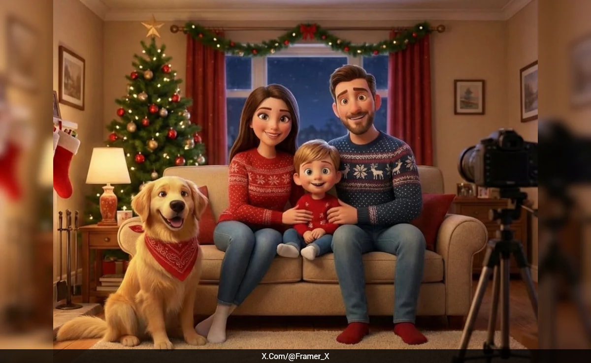AI Turns Family Photos Into Christmas Cartoons