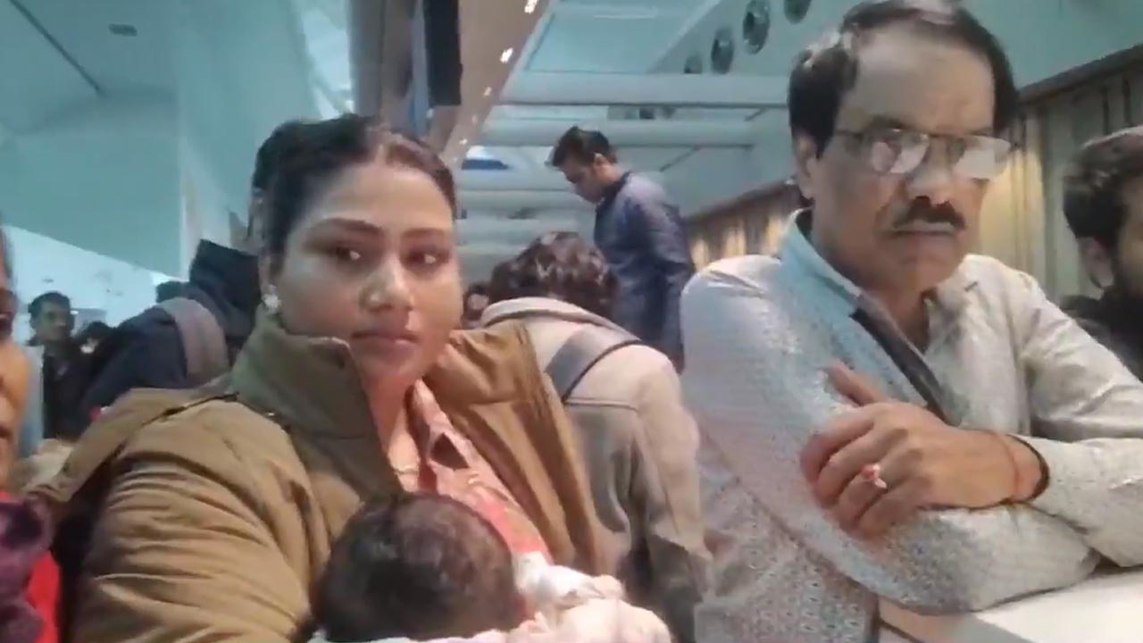 Family With Infant Stranded At Delhi Airport For Two Days Amid IndiGo Meltdown