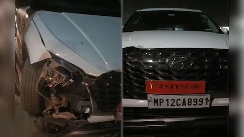 बीजेपी विधायक के बेटे का एक्सीडेंट! बाइक सवार को मारी टक्कर, लोगों ने घायल को पहुंचाया अस्पताल