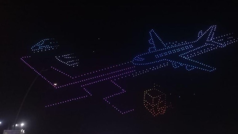 आसमान में भारत की नई उड़ान, नवी मुंबई एयरपोर्ट की लॉन्चिंग से पहले 1515 ड्रोन ने दिखाया जादू