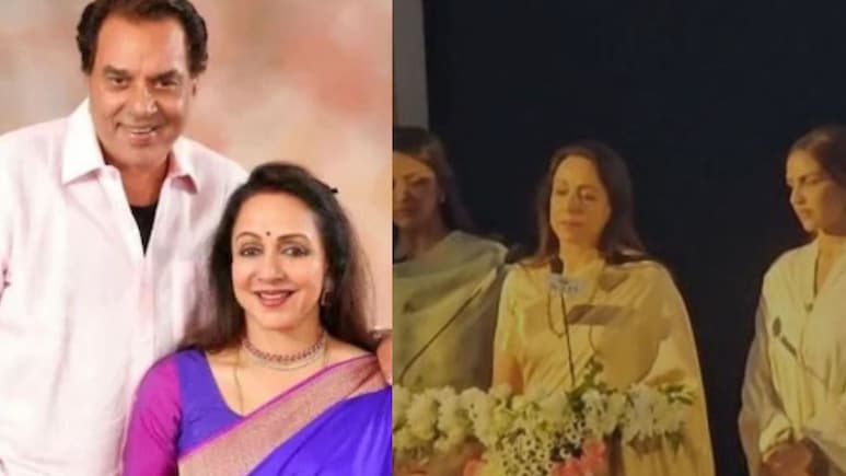 Hema Malini Gets Emotional At Dharmendra's Prayer Meet, Recalls His Passion For Poetry: "<i>But Woh Kaam Adhura Reh Gaya</i>"