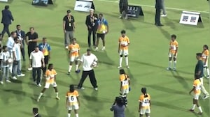 Lionel Messi Joins Kids For Football Fun At Wankhede Stadium