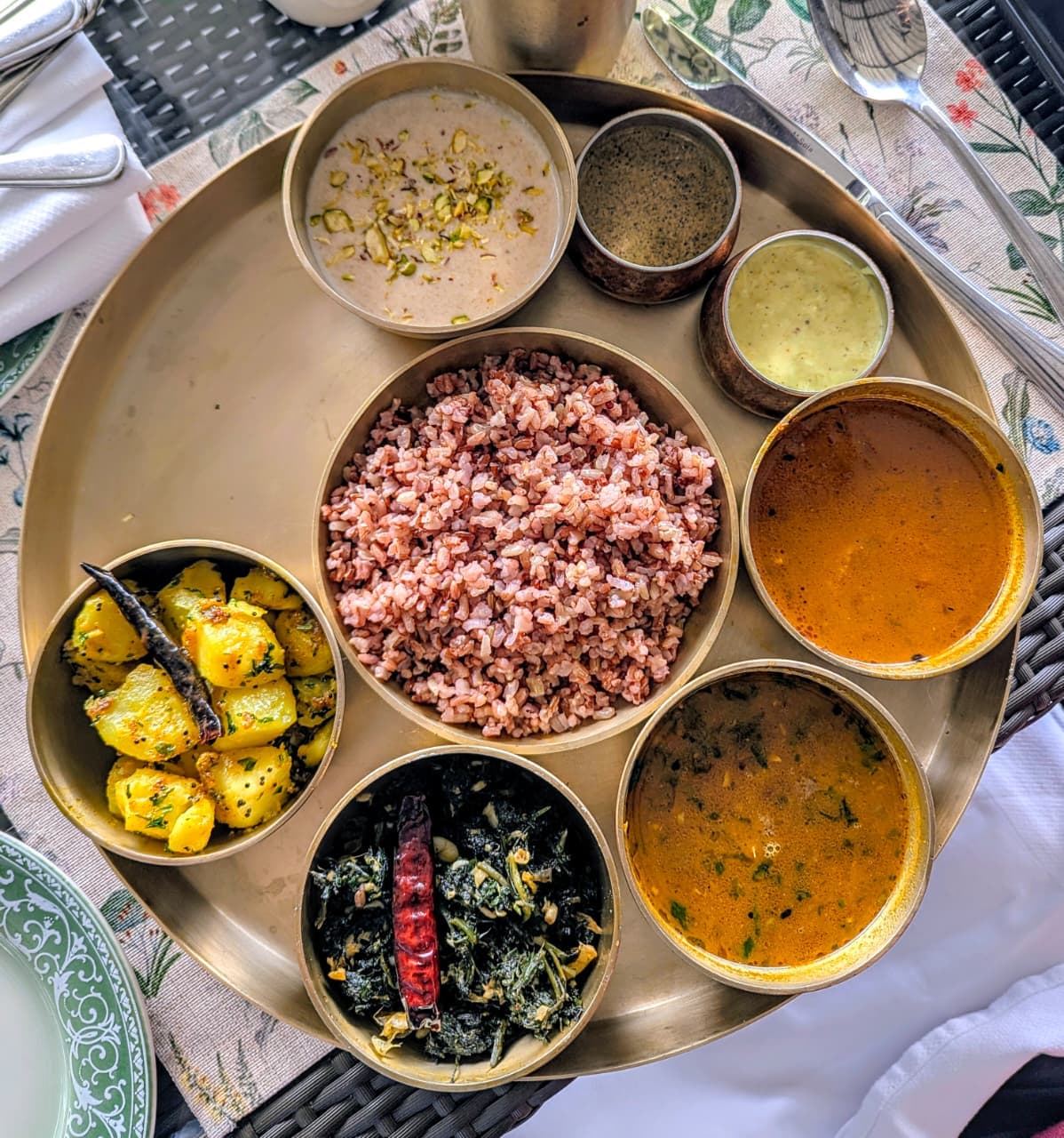 Kumaoni Thali at Ija. Photo: Author Kumaoni Thali at Ija. Photo: Author