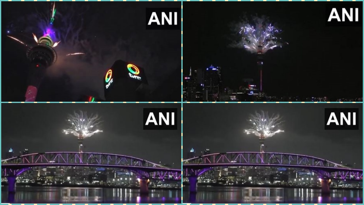 केक, ड्रिंक्स, म्यूजिक, पटाखे... न्यूजीलैंड के ऑकलैंड में ऐसे हुआ 2026 का स्वागत, नए साल के जश्न में झूमे लोग