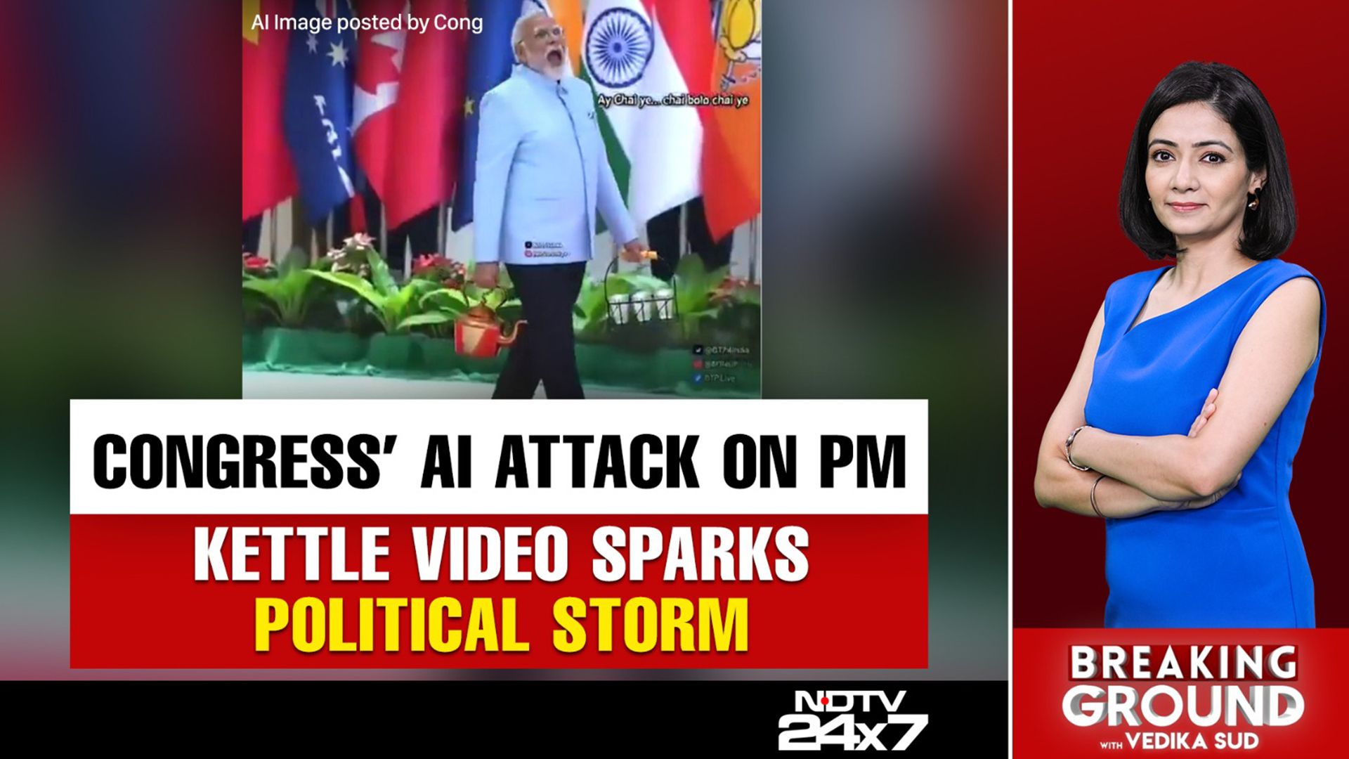 "Namdar Congress Can't Stand Kamdar PM": Huge Row Over 'Chaiwala' AI Video