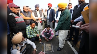पंजाब CM मान का निर्माणाधीन सड़कों का औचक निरीक्षण, घटिया काम वाले ठेकेदार को नोटिस, पेमेंट रोकने को कहा