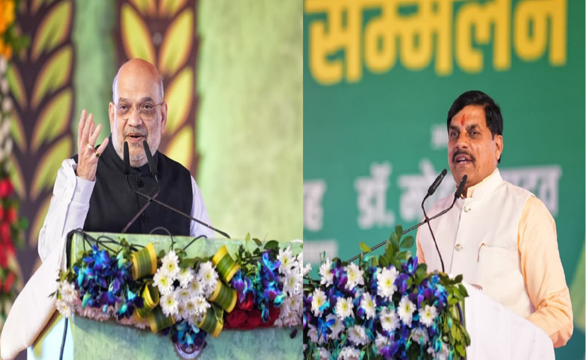 MP से अमित शाह ने कहा- रासायनिक खाद बीमारियों की जड़; रीवा कृषक सम्मेलन में CM मोहन के साथ देखी गौशाला