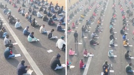 परीक्षा है या भंडारा? होमगार्ड की परीक्षा के लिए सड़क पर बिठाए गए हजारों युवा, वीडियो वायरल