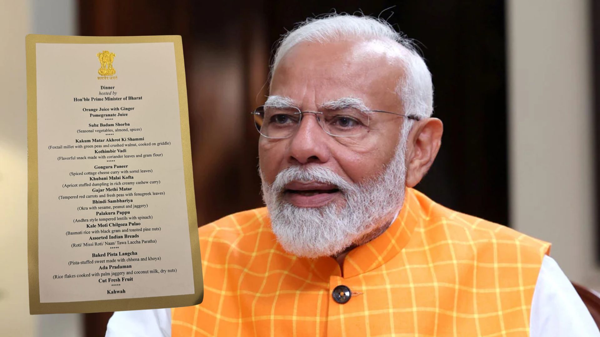 Gongura Paneer To Palakura Pappu: PM Modi's Dinner Menu For NDA MPs