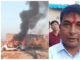 नरेश मीणा पर बारां में हमला, गुस्साए समर्थकों ने लगाई सरपंच की कार में आग; फिर SP ऑफिस पहुंचे