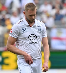Englands Gus Atkinson Ruled Out Of Final Ashes Test With Hamstring Injury