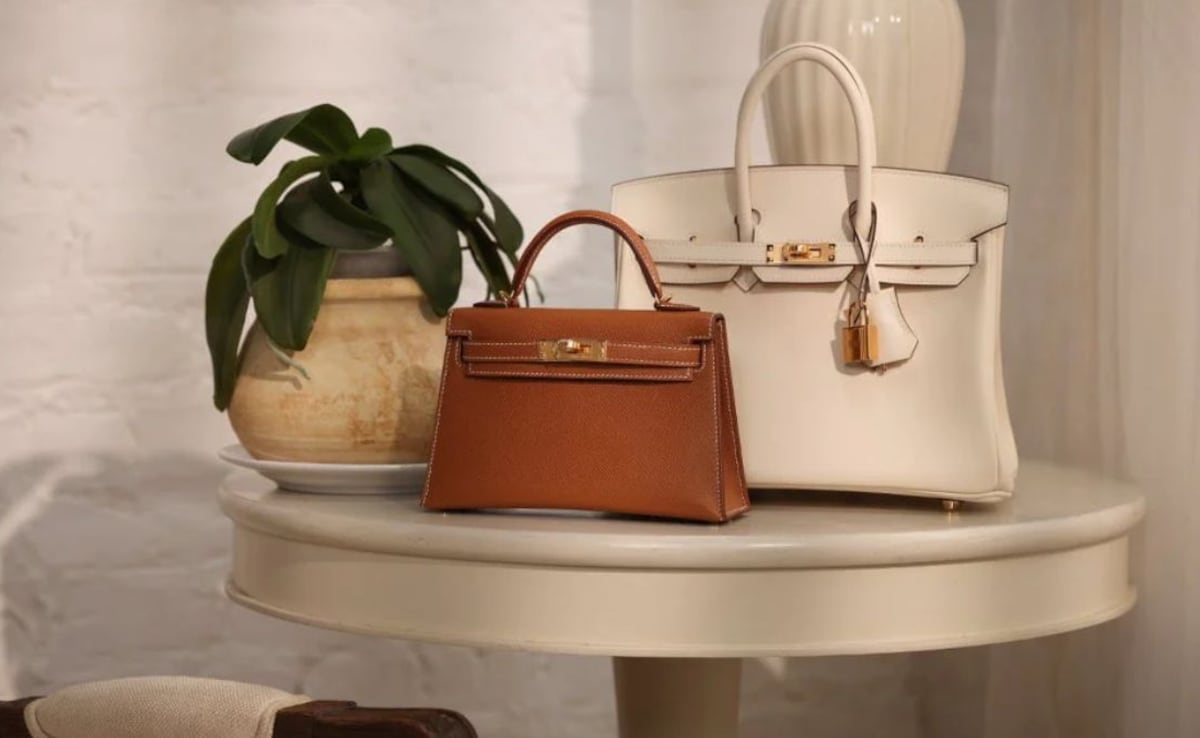 A Himalaya Birkin, studded with diamonds, sold for $450,000 (Rs 4 crore) at Sothebys in 2022. Photo: Madison Avenue Couture A Himalaya Birkin, studded with diamonds, sold for $450,000 (Rs 4 crore) at Sothebys in 2022. Photo: Madison Avenue Couture